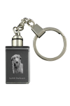 Deerhound, Scottish Deerhound - Crystal key ring with dog photo, illuminated key ring, unique gift by Art-Dog brand
