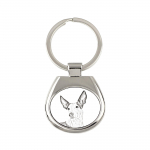 Ibizan Hound, Ibizan Podenco, Ibizan Warren Hound - keychain with a dog, keychain with a print, personalized pendant from the Art-Dog brand
