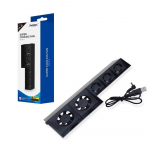 5 ventilaatoriga v&auml;line Super Turbo USB Cool ventilaator, mis sobib Playstation4 jaoks 7.5*5.3*25cm must