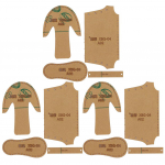 L&auml;bipaistev akr&uuml;&uuml;lmalli minijalatsid saapad, vormitud nahast mustriga &scaron;abloon