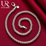 925 Sterling h&otilde;be 8 mm kaelakee Moodsad pulmaehted 45CM