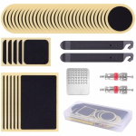 Jalgratta sisekummi paranduskomplekt, jalgratta rehvide plaastri komplekt, jalgratta sisekummi punktsioonikomplekt koos liimiga, 46-piece box set