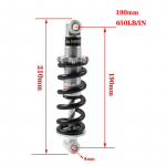Elektriauto tagumine amortisaator 8 mm modifitseeritud vedruga jalgrattale (10-21 cm)