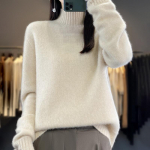 Naiste ka&scaron;miirist sviiter Qinghe ka&scaron;miir 30% ka&scaron;miir 70% vill Naiste s&uuml;gis- ja talvine ka&scaron;miirist pullover pehme ja soe XL beež
