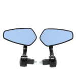 Paar mootorratta otsavarda tahavaatepeegli universaalne 7/8 k&auml;epide must