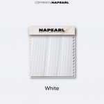 1 TK NAPEARL Prantsuse stiilis minimalistlik k&otilde;rgekvaliteediline pitsl&otilde;imega kootud &uuml;hev&auml;rviline l&auml;bipaistev kardin k&ouml;&ouml;gile elutoa r&otilde;dule kodukaunistuseks W100cm x L130cm valge