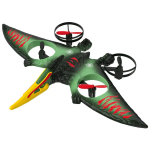 2024 Uus RC Lennuk Pterosaur 2.4G 6-teljelise g&uuml;roskoobiga EPP vaht RC lennuk LED-valgusega &Uuml;he klahviga &otilde;hkut&otilde;us 360&deg; p&ouml;&ouml;rlemine RC purilennuk Lennavad m&auml;nguasjad 1 battery roheline