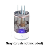 Elektriline meigipintsli puhastusmasin Laetav miniautomaatne p&ouml;&ouml;rlev pintsel Pro Cosmetic igas suuruses meigipintsli puhastusvahend valge