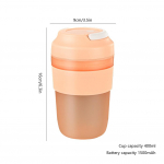 Multifunktsionaalne kodune mini mahlatops mahlapressimiseks USB Laetav 400ml roosa