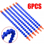 6 tk plastist painduvad vee&otilde;li jahutusvedeliku torud voolik &uuml;mmargune otsik 300 mm treipingi jaoks