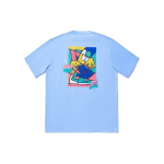 Li Ning X Pablo Ientile Koost&ouml;&ouml; Rula Seeria Multifilmiprindiga Langetatud &Otilde;lajoonega Lai L&uuml;hikeste Varrukatega T-s&auml;rk Unisex &Uuml;laosa Hele Taevasinine AHSU217-5 XL