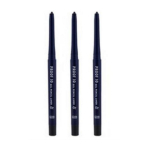 3 pieces) Etude House Proof 10 Gel Waterproof Pencil (No. 1 Waterproof Black, No. 1 Waterproof Black, 3 pieces) blue