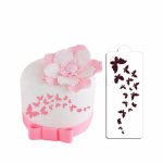 2 TK / Liblikate &scaron;abloon, mis kaunistab koogikesi ja k&uuml;psiseid, plastist fondant-koogi &scaron;abloon DIY mall