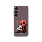 Coque Samsung Galaxy S24 B&eacute;b&eacute; Deadpool avec Licorne Maniacase