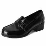 Moodsad Kevadised Loafers Kingad Naistele Briti Stiilis 2024 Ehtne Nahk Kolledži Vabaaja Korterid Moodsad Mustad Oxford Kingad T&uuml;drukutele Suur Suurus 34 must