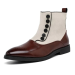 Moodsad Ehtsad Nahast Luksuslikud Meeste Chelsea Saapad Suurus 38-46 Terava Ninaga Kingad Meestele Ametlikud Kingad Meestele Zapatos De Vestir Hombre 45 white
