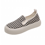 Mood, uus stiil Naiste vulkaniseeritud kingad Naiste ruudulised l&otilde;uendist kingad vabaaja naiste platvormkingad Slip on Loafers Spordijalatsid 35 tumepruun v&auml;rv