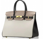 Uus pealmine kiht litsi mustriga lehmanahk v&auml;rvide blokeerimine plaatina kott+ehtsast nahast k&auml;ekott+ &otilde;lakott naistele 30x12x25cm helehall v&auml;rv/must