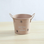 &Uuml;mmargune rauast leht lille&auml;mber istutamine Retro istutuspoti konteiner Lillepoti kaunistus &scaron;okolaad