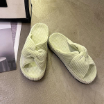 Mood 2024 Uued risti-lamedad pl&auml;tud Four Seasons New Girls Home Pehme tallaga mugavad puuvillased sussid 35 roosa