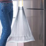 Paksendatud automaatne mugav kilekott koduk&ouml;&ouml;gi jaoks, &uuml;hekordselt kasutatav n&ouml;&ouml;riga pr&uuml;gikott 50x60CM