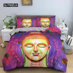 Mandala Buddha Voodipesu Komplekt Mandala Tekikott Tekikoti Komplekt Luksuslikud Voodikomplektid Boheemlaslik Budistlik Suveniir Magamistoa Kaunistused EU single(135x200cm)