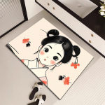 Antiikne tegelaskujuga p&otilde;randamatt Vannituba Diatomiitmuda Imav Uksematt Vannituba Tualettmatt Vannitoa Ukse Libisemiskindel Matt 40 * 60CM Diatom Mud