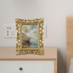 Vintage Photo Frame Picture 4x6 inch Ornate Gallery Art Holder for Bedroom Table