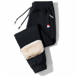 Talvised lambavillast soojad vabaaja p&uuml;ksid Meeste fitness s&ouml;rkimisp&uuml;ksid Meeste tugevad pingutusn&ouml;&ouml;riga p&otilde;hjad fliis sirged p&uuml;ksid M-5XL M must