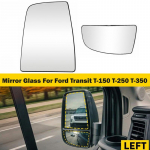2 tk/komplekt vasak ja parem k&uuml;ljepeegli klaas (&Uuml;lemine+Alumine) Selge soojendusega peegliklaas sobib Ford Transit 150 250 350 2015-2022 Left (Upper+Lower)