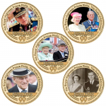 1926&ndash;2022 Tema Majesteet kuninganna Elizabeth II kuldm&uuml;nt, &Uuml;hendkuningriigi kuninglik perekond, prints Philip, suveniirm&uuml;nt, kingitused
