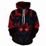 Jaapan Anime Dragon Ball Goku kapuuts, mood vabaaja 3D-prindiga kapuutsid Unisex kapuutsiga pikkade varrukatega dressipluus M