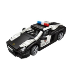 Nanoblokk suur politseiauto 1005 tk (PCS) black