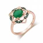 Kinel Pentagramm Tume Roheline Tsirkoon S&otilde;rmused Naistele Peened Ehted Roosa Kulla V&auml;rvi S&otilde;rmused Kingitus 7 roheline