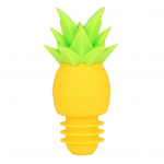 Veinikork, erinevaid stiile 3D ananassi disainiga silikoonist veiniklaasi v&otilde;lusid, mida on lihtne kasutada Lekkekindel veinikork kollane