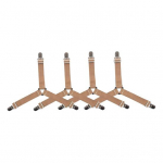 4 tk kolmnurksed voodilina rihmad, reguleeritav disain, lihtne paigaldamine, libisemiskindlad liibuvad linarihmad voodilina klambrid lilla