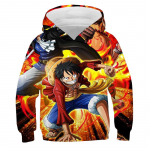 One Piece Hoodie Laste kapuutsiga dressipluus Anime Luffy Hoodie Laste riided Poisid T&uuml;drukud Pikkade varrukatega S&uuml;gisene soe Pullover vabaaja topid S