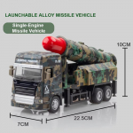 Uus 1:32 Simulatsiooniline S&otilde;jaline Raketilaskja T&otilde;stetav Veoauto Valatud Sulamist Mudel M&auml;nguauto Heli ja Valgusega T&otilde;mmatav Tagasi Kingitus M&auml;nguasi Kingitus Single Missile roheline