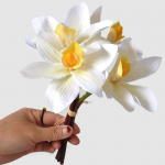 1 hunnik ehtsaid lilli Kunstlik orhidee v&otilde;ltsts&uuml;mbiidium Dekoratiivsed lilled Magnoolia Kodukaunistus Pulmakaunistus beebi roosa v&auml;rv