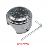 1 tk universaalne alumiiniumist helendav kell mootorratta kvartskell veekindel kroomitud jalgratta juhtraua kinnituskell