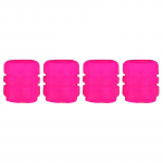 4 tk universaalsed fluorestseeruvad autorehvide klapikorgid helendavad varrekorgid ABS tolmukindlad dekoratiivrehvid varrekatted roosa