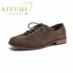 Stiil Ehtsast Nahast Madala Kontsaga Moekad Loaferid Paeltega Oxford Kingad Kevad ja S&uuml;gis Brogued Muulad 38