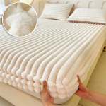 3 TK/1 komplekt (1x lina+2x padjap&uuml;&uuml;rid)Talvine soe sametmadratsi kate Pl&uuml;&uuml;s, paks kodulina Fliisist luksuslik kaheinimesevoodi voodilina 120X200 3PCS /1 Set