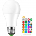 Ampoule LED E27 10W RGBW Lampe Couleur Changement Blanc chaud