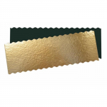 Lot de 5 supports - SCRAPCOOKING - Pour cakes & b&ucirc;ches - 30x10cm - Or/noir