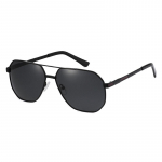 Meeste laia suurusega polariseeritud p&auml;ikeseprillid Aviator Style 5051 tumehall v&auml;rv