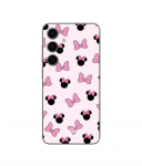 Coque - Maniacase - Samsung Galaxy S23 FE - Silicone - Souple - Minnie, noeud rose