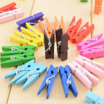 100 tk V&auml;ikesed mini naturaalsed v&auml;rvilised puidust fotopesul&otilde;ksud k&auml;sit&ouml;&ouml;kaunistused DIY memoklambrid pulgad 100Pcs colorful