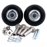 2 tk pagasirattad, painduvad p&ouml;&ouml;rlevad &uuml;livaikne tugevast kummist metallist kohvri ratas koos kruvidega