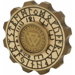 Viikingi Piraadi Fidget Vurr T&auml;iskasvanutele, Raske Metallist Fidget Vurr, Premium Laager, Vaikne Pikk P&ouml;&ouml;rlemine, V&auml;ike Jutukas Disain, Roostevaba Teras 4.75*4.75cm messingu